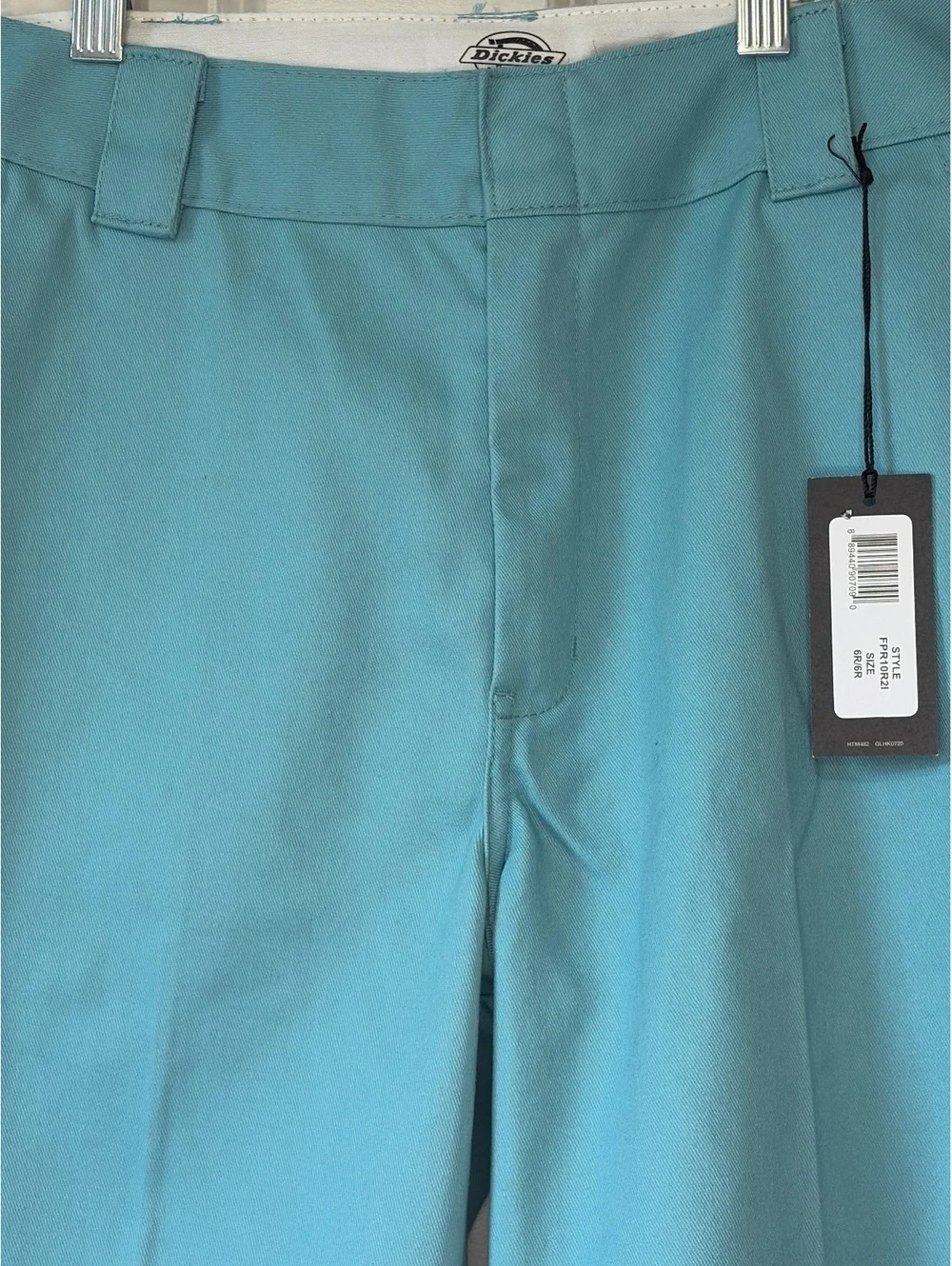 NWT Dickie’s Cropped Twill Ankle Pants in Rinsed Porcelain size 6